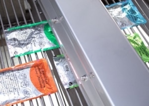 Trocknung von Beuteln mithilfe von Airknives