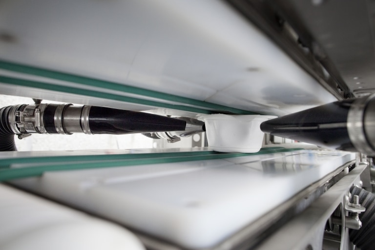 Detailansicht einer Lebensmittel-Trocknungsanlage