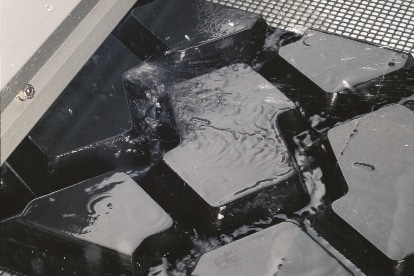 Trocknung von Gummi mit Airknife