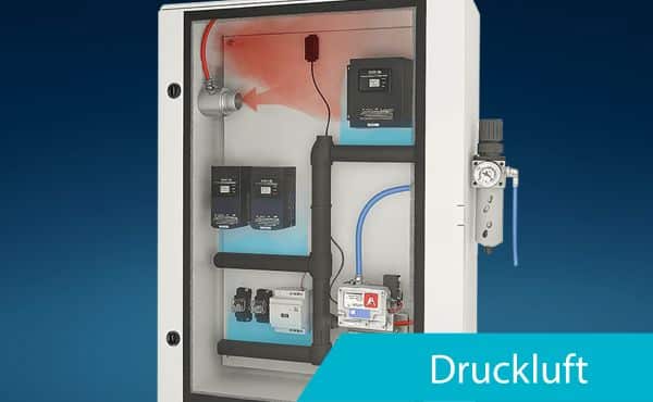 Grafik eines Schaltschrankkühlers